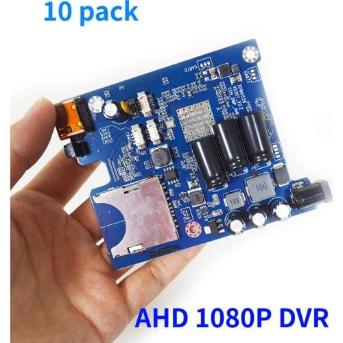 10pack mini AHD DVR PCB board support AHD max 5MP 2592X1944 camera input Easy to use Support SD card DIY card DVR Surveillance