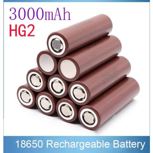 100% Original HG2 18650 3000mAh battery 18650 battery HG2 3.6V dedicated For hg2 Power Rechargeable battery for battery pack