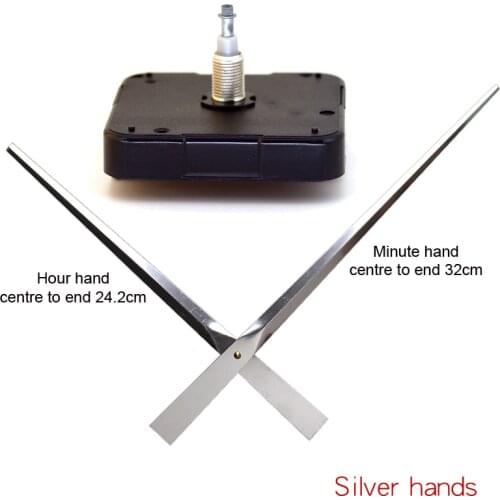 12888SMO High Torque "I" Shaft Step Movement 11mm screw axis Quartz Movement With 1# Silver Hands Clock Accessory DIY Clock Kits