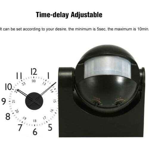 180 Degree Outdoor IP44 Security PIR Infrared Motion Sensor Switch Movement Detector Energy-saving Automatic Lighting Switch