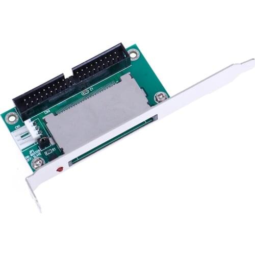40-Pin CF compact flash card to 3.5 IDE converter adapter PCI bracket back panel