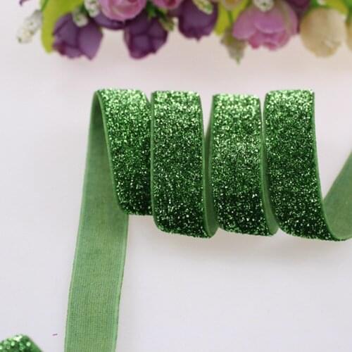 5/8" frosted glitter elastic B-15 for accessaries, 150yards/roll