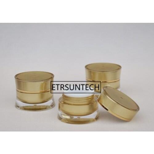5g Cosmetics Cream Containers acrylic Empty Sample Packaging Jars Bottles Ointment wax Cosmetics bottle F1764