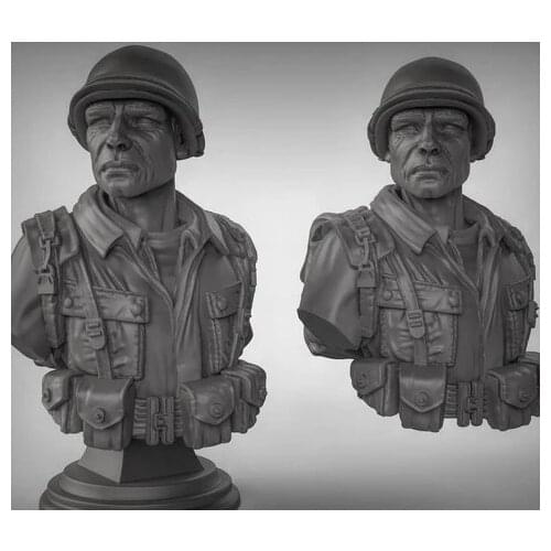 60mm Resin Model American World War II Soldiers 3D Print Figure Unpainted RW-002