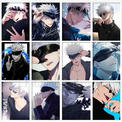 5D DIY Diamond Painting Anime Poster Jujutsu Kaisen Japan Cartoon Manga Diamond Mosaic Embroidery Cross Stitch Home Decor Gift