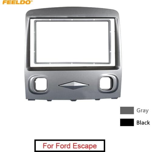 FEELDO Car Stereo Radio Fascia Frame For Ford Escape 08-10 Mazda Tribute 06-08 2DIN Stereo Interface Plate Panel Dash Trim #5012