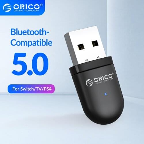 ORICO Bluetooth 5.0 Adapter for Nintendo Switch Wireless Audio Transmitter Support Dual Connections for PS4 PC Laptops TV