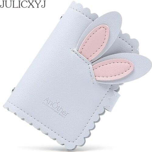 Cute Rabbit Ears Function 24 Bits Card Case Business Card Holder Men Women Credit Passport Card Bag ID Passport Card Wallet