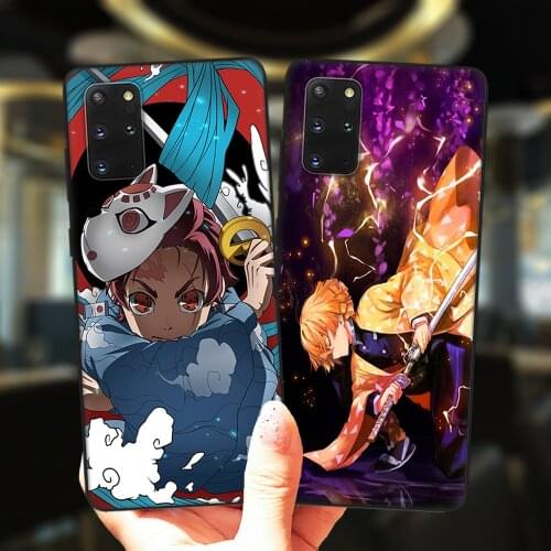 Japan Anime Demon Slayer Phone Case For Samsung Galaxy S20 FE S21 Ultra S10 Lite S9 S8 Plus S7 Edge S10E Soft Silicone Cover