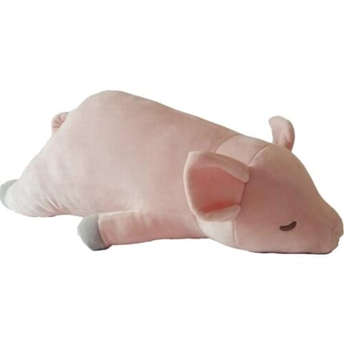 Dorimytrader Cuddly Soft Pink Piggy Plush Toy Stuffed Animal Pigs Doll Cartoon Pillow Baby Present 35inch 90cm DY61778