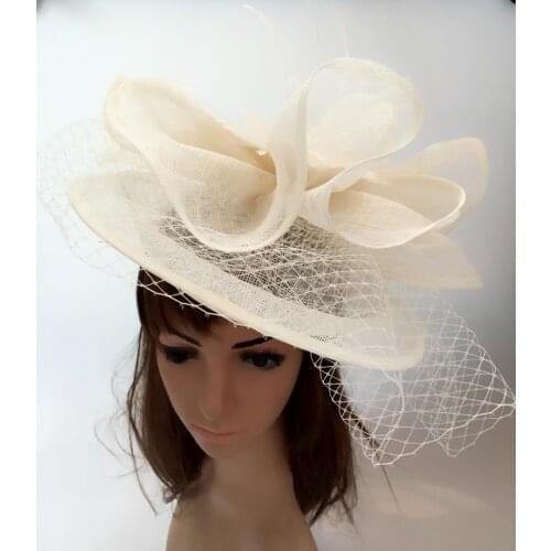 Elegant Multiple Color Sinamay Derby Fascinator Hats Women Party Headpiece Events Hair Accessory Suit For All Seasons TMYQ112