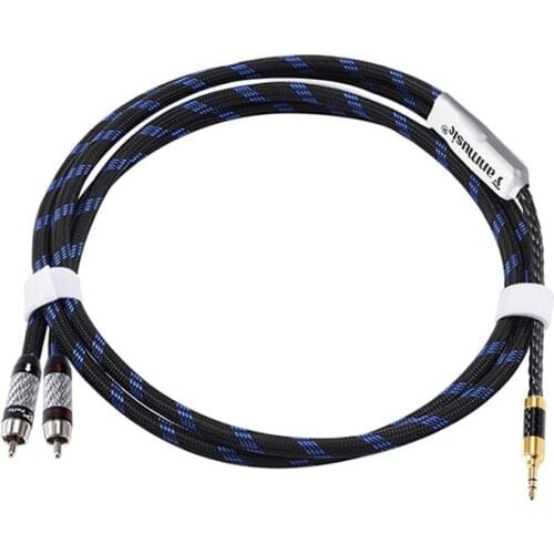 Fanmusic ZY Cable ZY-022 Cable 3.5 Stereo to Dual RCA Signal Cable
