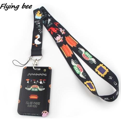 Flyingbee X1285 Friends TV Creative Lanyard Card Holder Mobile Phone Lanyard Badge Subway Access Card Holder