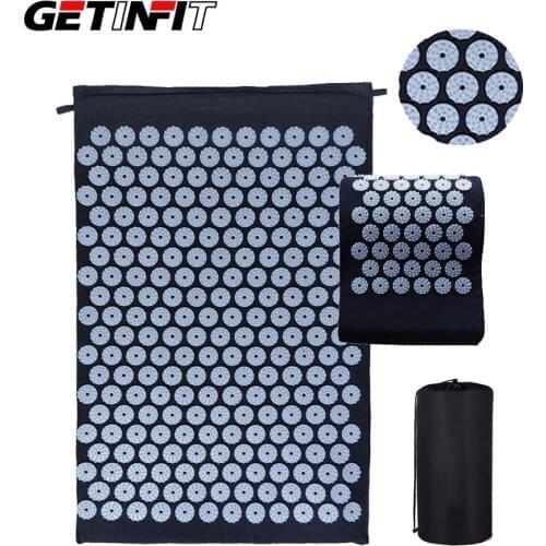 Getinfit Acupressure Massager Cushion Massage Yoga Mat Pilates Exercise Pillow Nail Mat Yoga Relieve Body Pain