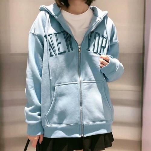 UNUTH Girls Oversize Loose Fleece Jackets 2021 Spring-Autumn Fashion Ladies Oversize Embroidery Coats Vintage Women Chic