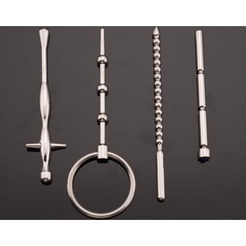 Small Size Male MasturbationIrritation Rod Urethral dilation horse eye stick appliance Stick Dilator Stainless Steel Sounding