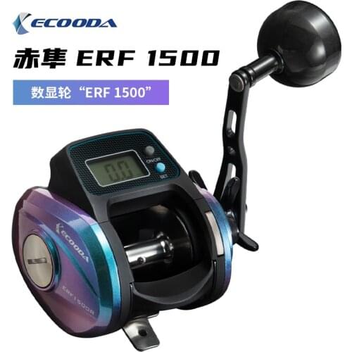 Original Ecooda New Digital Reel Electronic Reel ERF1500 Line Account Reel 8+1BB 5.1:1 Boat Reel