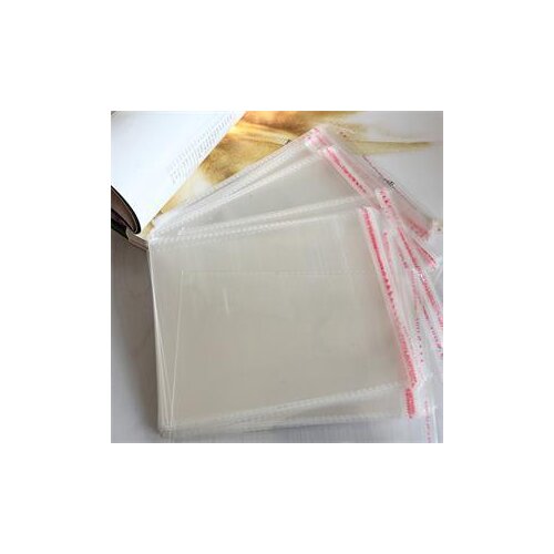 100 x Plastic Storage Sleeves Regular CD Clear Wear-resistant Regular Resealable Disc Cover Cases Travel Outdoor Tools