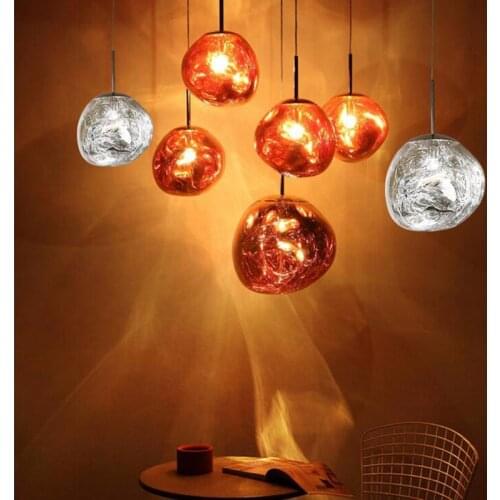 Postmodern creative small chandelier Nordic lava personality bar clothing shop industrial wind magic beans single head LED lamp