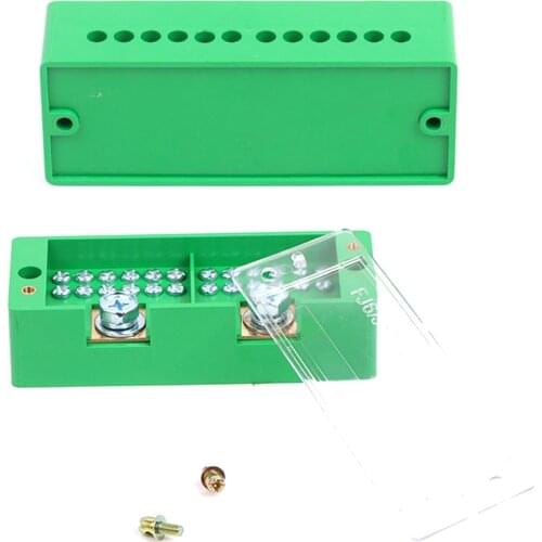 1Pcs Cable Distribution Box Household Distribution Box Terminal Junction Case Single Phase 2-IN 4/6/8/12-OUT Wire Terminal Box