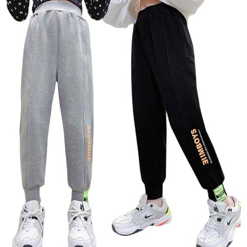 Girl Sport Pants Floral Pattern Girls Pants Casual Style Sweatpants For Children Spring Autumn Kid Clothes 6 8 10 12 14