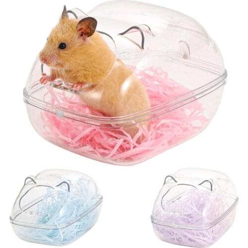 Hamster Bathroom Sauna Room Pet Small Animals Rabbit Chinchilla Toilets Cleaning Hamster Bathtub Fully Safe Pet Hamster Bathroom