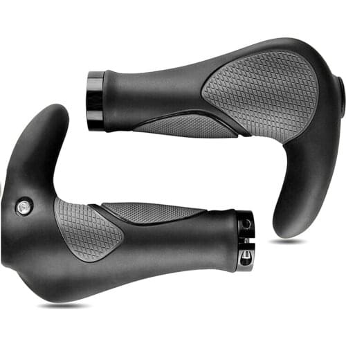 Bike Hand Grips Mountain Bike Handlebar Ergonomic Hand Grips Made Of Quality Plastic And Rubber Material Odorless And Durable