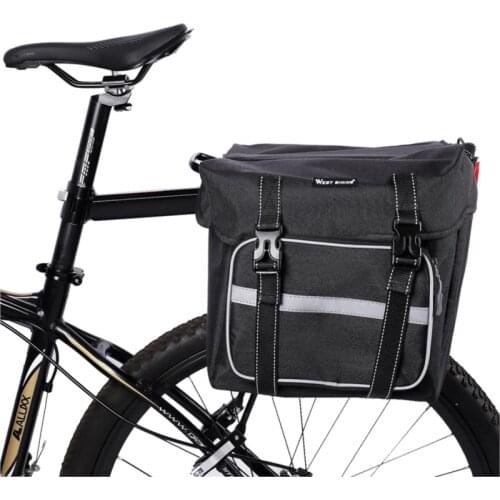 Bicycle Panniers Waterproof Cycling Bags 25L Large Capacity Luggage Rain Cover Cargo Carrier Basket MTB Bike Bags
