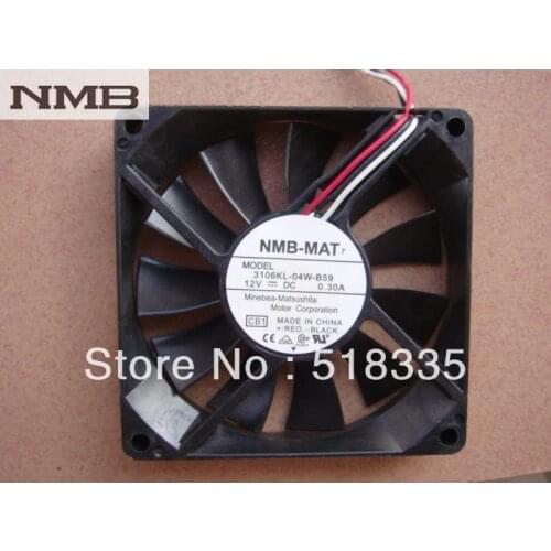 NMB 3106KL-04W-B59 8015 12V 8CM cooling fan