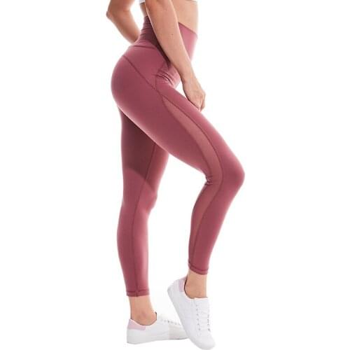 Fitness Women Leggings High Waist Push Up Sports Pants Nylon Mesh Jogging Femme Athletic Leggings Female Gym Leggings Yoga Pants