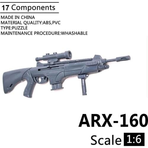 1:6 ARX-160 Rifle Soldier Weapon Accessories 1/6 Plastic Assemble Gun Model for 12 inch Action Figures Toy