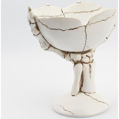 1 Pcs Resin Storage Skeleton Hand Tray Jewelry Display Plate Necklace Ring Earrings Display Tray Creative Decoration Organizer