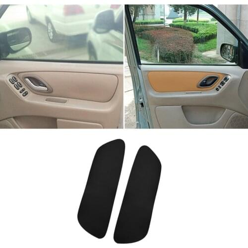 2pcs Soft Leather Front Door Panel Cover For Ford Escape 2001 2002 2003 2004 2005 2006 2007 Car Door Panel Cover Sticker Trim