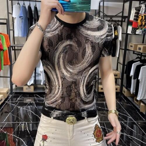 2021 Summer O-neckt Shirt Men Short Sleeve Casual T-Shirt Breathable Comfortable Streetwear Funny T Shirts men clothing