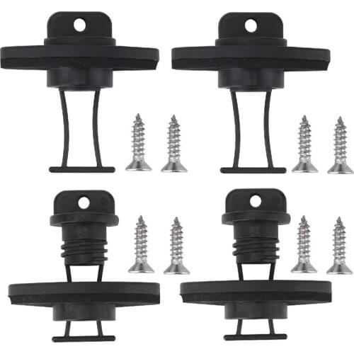 4 Pcs Kayak Canoe Boat Hull Coarse Thread Drain Plug Kit Stop Water for Outdoors Camping Hiking