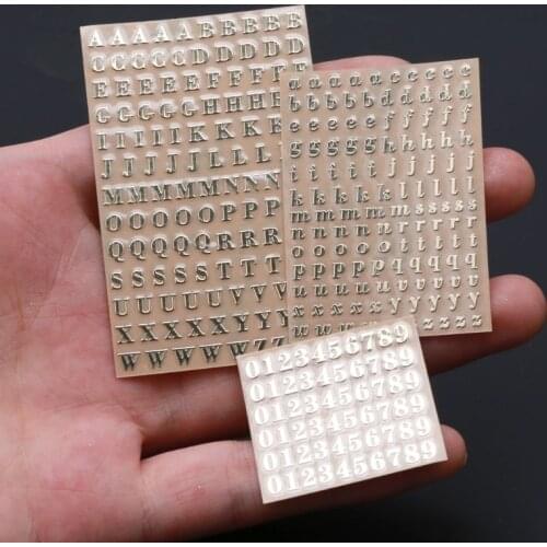 5Pcs 3mm Alphabet Letters Numbers Chunky Glitter Epoxy Resin Decorative Stickers T4MD