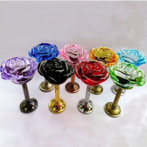 5 pcs 50mm Simple modern decorative hook Rose crystal creative clothing store dressing room decoration curtain hook