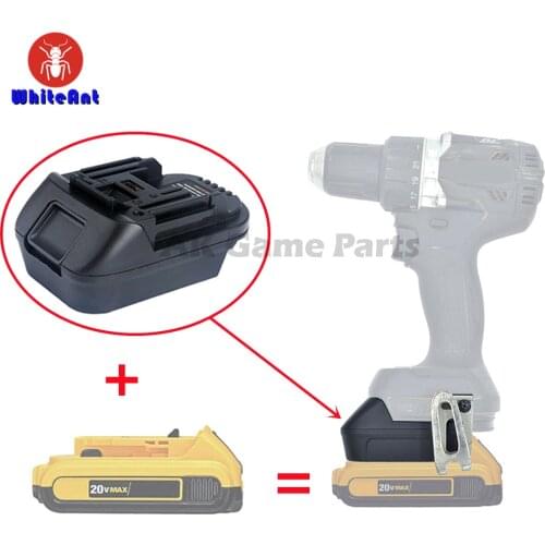 For Milwaukee 20V To 18V Battery Adapter For Makita Dm18M Li-Ion Charger Tool Adapter Bl1830 Bl1850 Batteries