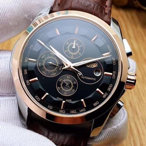 Mechanical Watch Men Automatic Top Brand Luxury Wristwatches Mens Fashion Stainless Steel Luminous Date Week Watch Mens New 2020