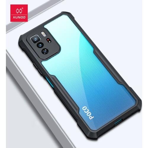 For POCO X3 GT Case,For POCO X3 Pro Phone Case,Xundd Airbags Bumper Anti-Fall Back Transparent Cover For Poco X3 GT Cases Funda