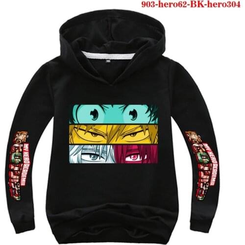Harajuku My Hero Academia Kids Hoodies Japanese Anime Bakugou Katsuki Kids Hoodie Boys Girls Sweatshirts Boku No Hero Academia