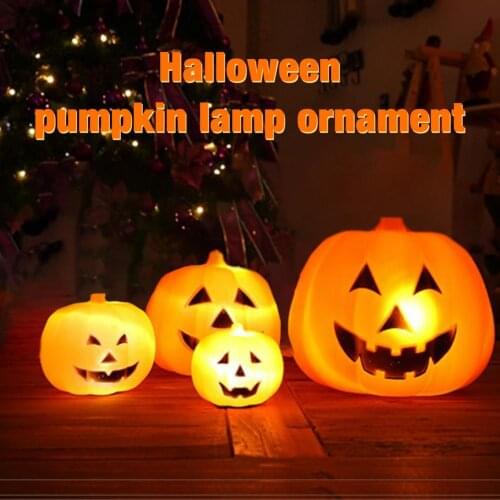 Halloween Pumpkin Lantern Voice Control Luminous Pumpkin Decor Lamp Pumpkin Led Night Light Decoration Lamp Party Decoration