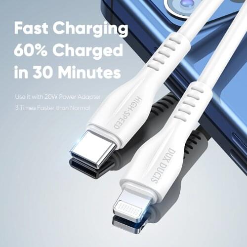 Type C Cable For iPhone 12 Pro Max 11 X 8 Plus iPad 8 mini 5 Ari 3 iPhone iPad Cable 20W PD Fast Charging USB Cable Data kabel