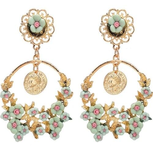 MISANANRYNE DIY jewelry oorbellen Bohemian handmade Tassel earring colorful simulated pearl celebrity multi-color earrings