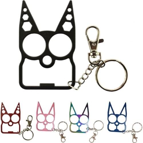 Cartoon Cat Face Shape finger tiger Opener Screwdriver Key Chain Multifunctional Keyring Purse Handbag Ornament rabbit ear cat