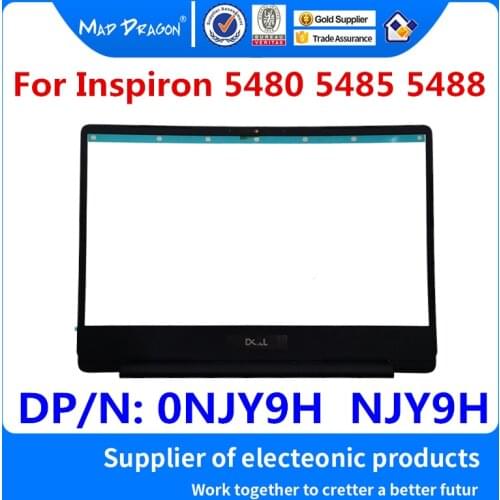 Laptop New original LCD Front Bezel Cover black B shell LCD Bezel Cover For Dell Inspiron 14 5000 5480 5485 5488 0NJY9H NJY9H