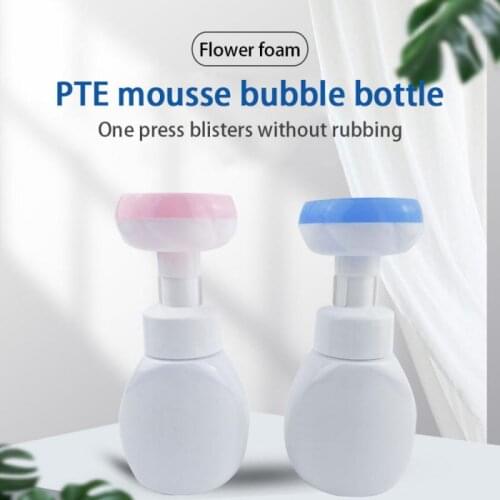 Plastic Flower Pump Foam Bottle Refillable Bathroom Handmade Soap Shampoo Empty Bottle Sub-bottle Bathroom Accessories