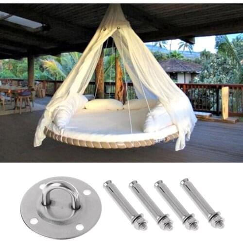 Stainless Steel Suspension Hammock Mount Ceiling Hooks Bracket Trapeze Swing Kit Hangers For Hammock Aerial Yoga Hanging Cha