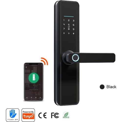 Eseye Fingerprint Lock Smart Door Lock WiFi Bluetooth TTLock APP Electronic Lock Digital Password IC Card Tags Hotel Home Lock