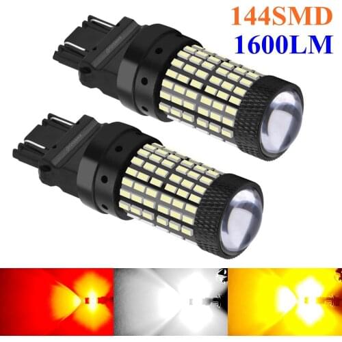 2PCS T25 3157 3156 P27/7W P27W Super Bright 1600lm LED Car Brake Bulb Turn Signal Auto Backup Reverse Lamp Daytime Running Light